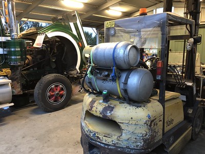 Can a forklift propane tank be used for a heater