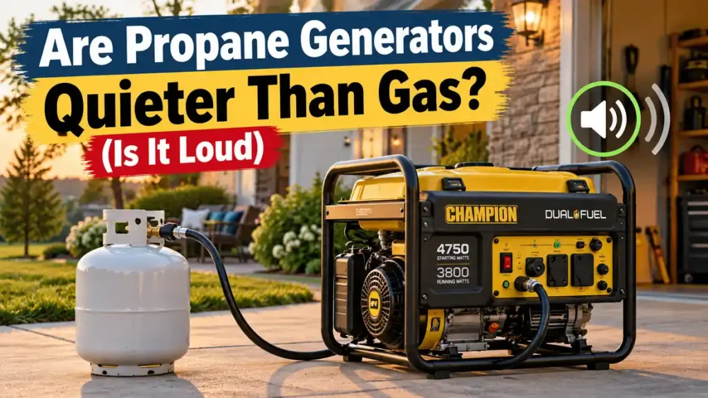 Are Propane Generators Quieter Than Gas?