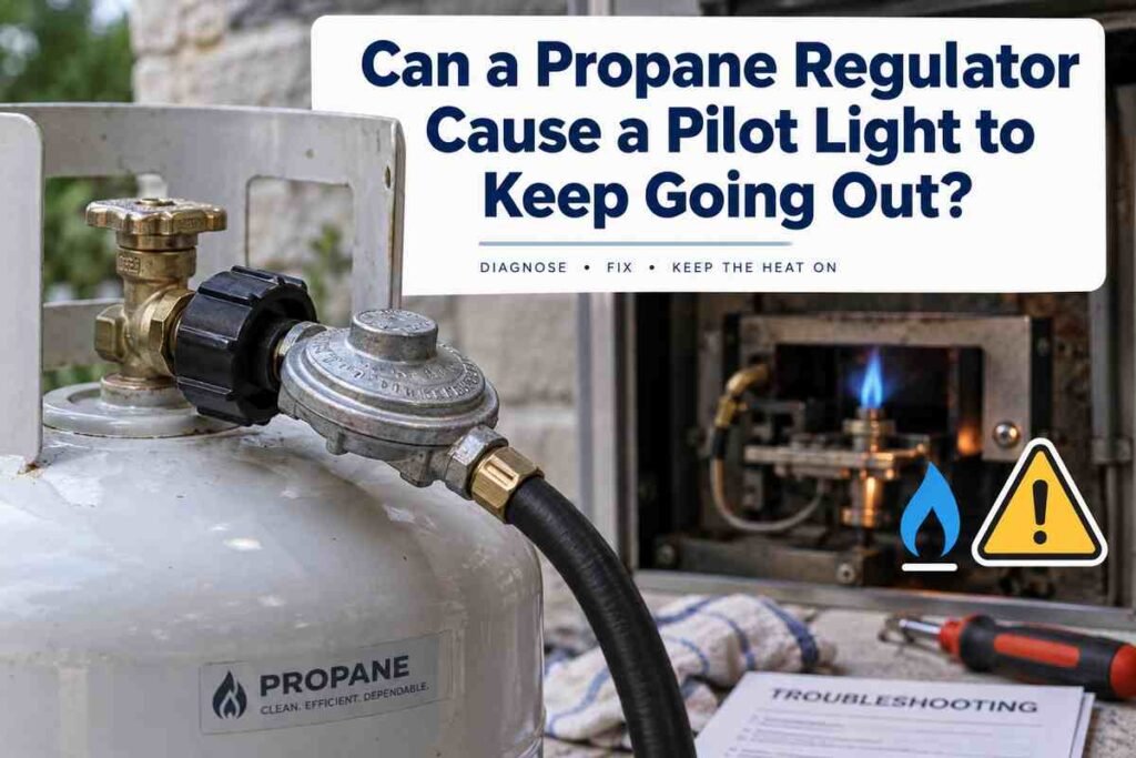 Can a Propane Regulator Cause a Pilot Light to Keep Going Out?