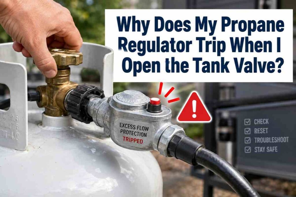 Why Does My Propane Regulator Trip When I Open the Tank Valve?