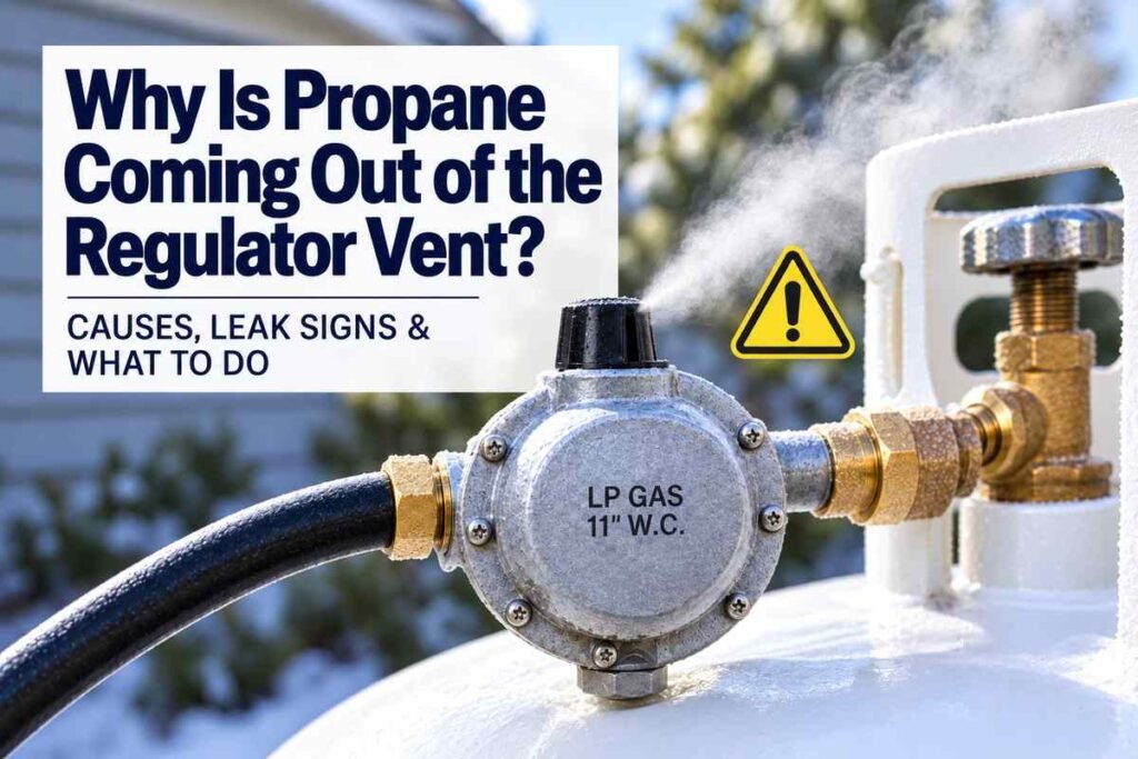 Why Is Propane Coming Out of the Regulator Vent? Causes & Safety Steps