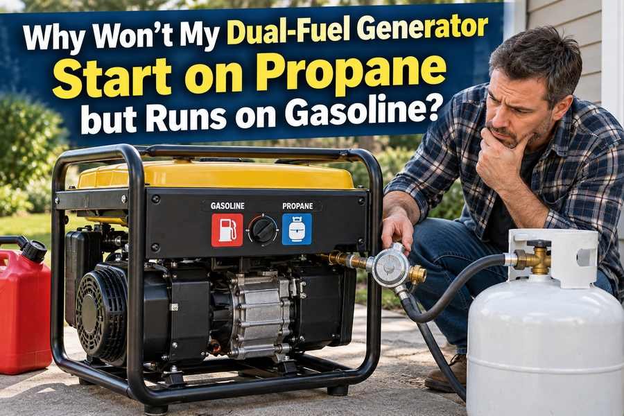 Why Won’t My Dual-Fuel Generator Start on Propane but Runs on Gasoline?
