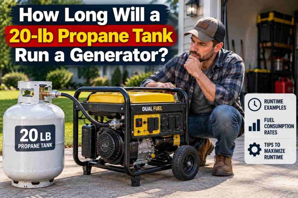 How Long Will a 20-lb Propane Tank Run a Generator?