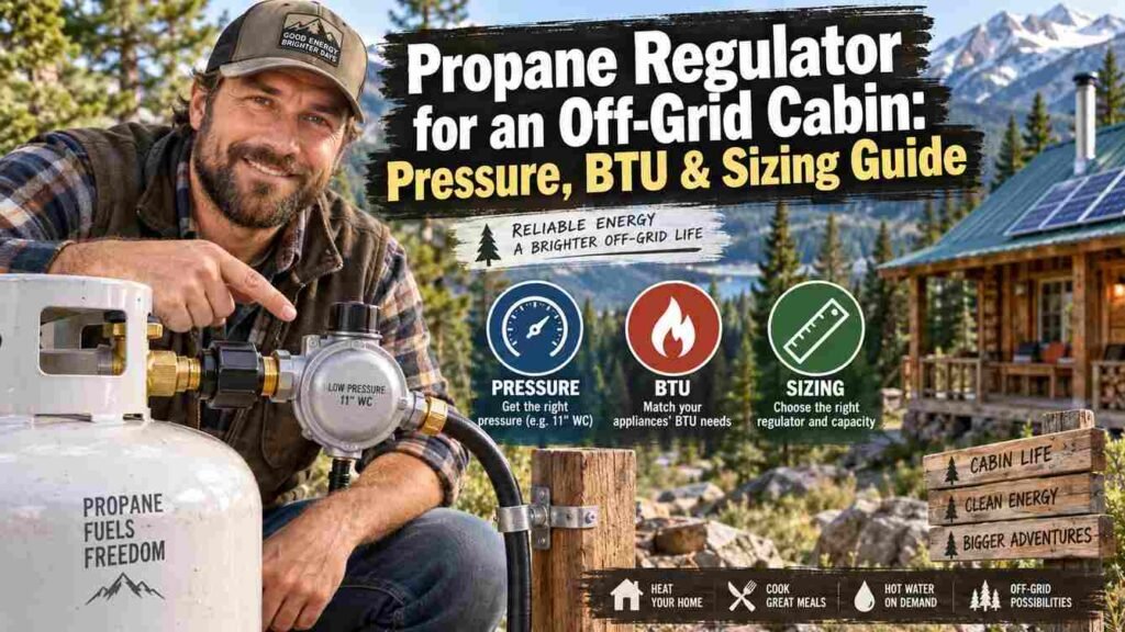 Propane Regulator for an Off-Grid Cabin: Pressure, BTU & Sizing Guide