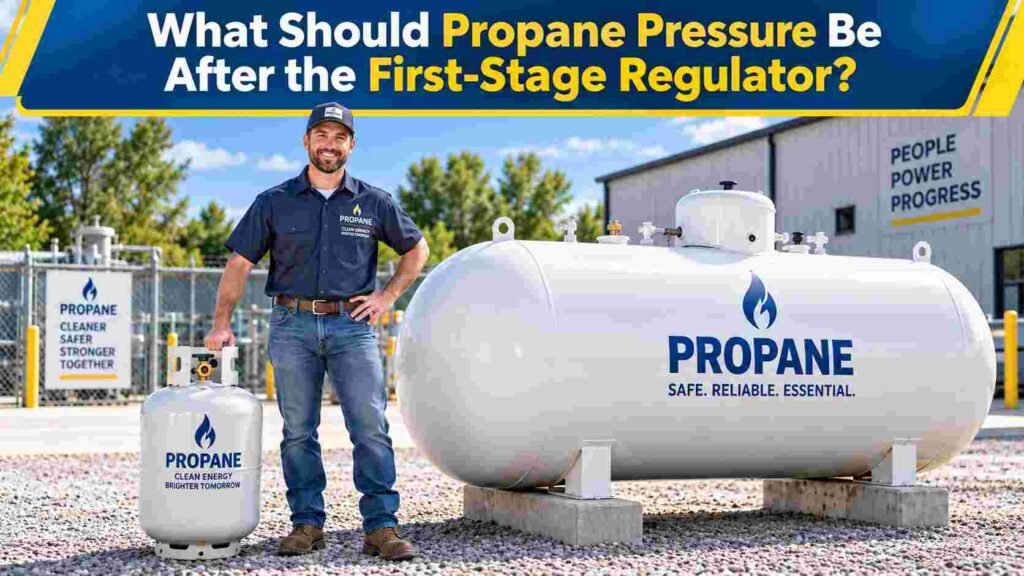 What Should Propane Pressure Be After the First-Stage Regulator?