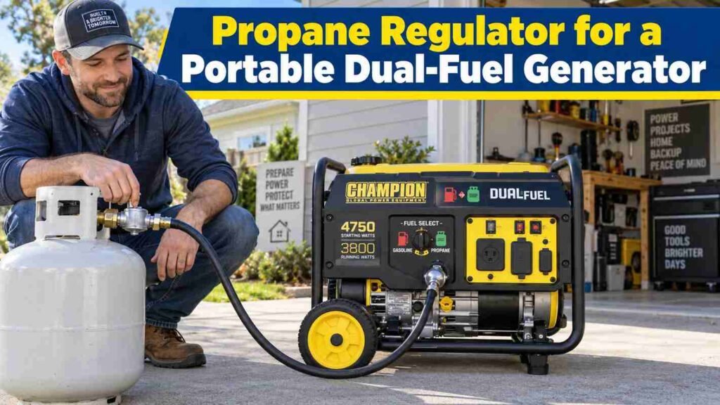 Propane Regulator for a Portable Dual-Fuel Generator: Pressure, Tank Size & BTU