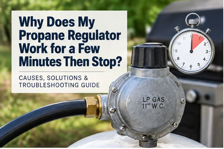 Propane Regulator Works for a Few Minutes Then Stops: Why?