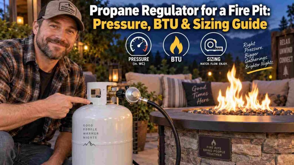 Propane Regulator for a Fire Pit: Pressure, BTU & Sizing Guide