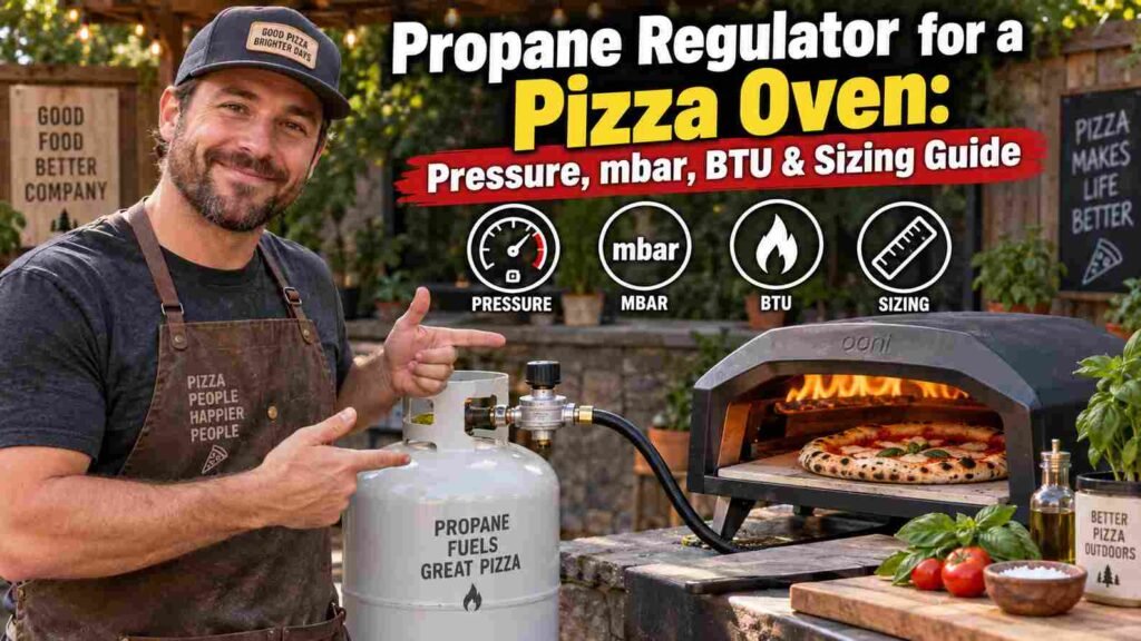 Propane Regulator for a Pizza Oven: Pressure, mbar, BTU & Sizing Guide
