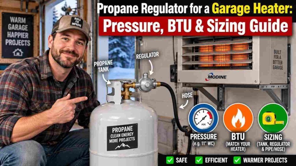 Propane Regulator for a Garage Heater: Pressure, BTU & Sizing Guide
