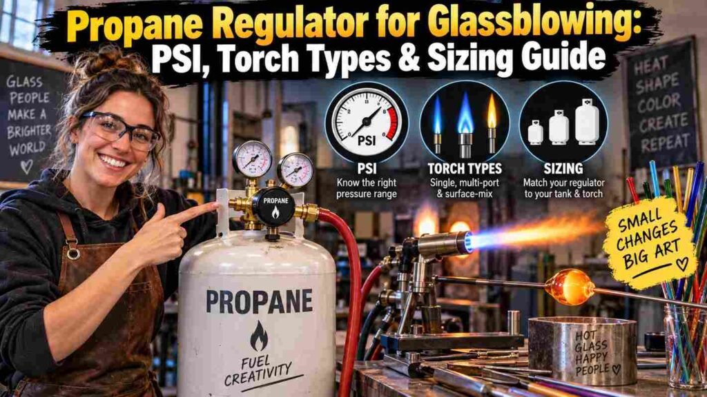Propane Regulator for Glassblowing: PSI, Torch Types & Sizing Guide