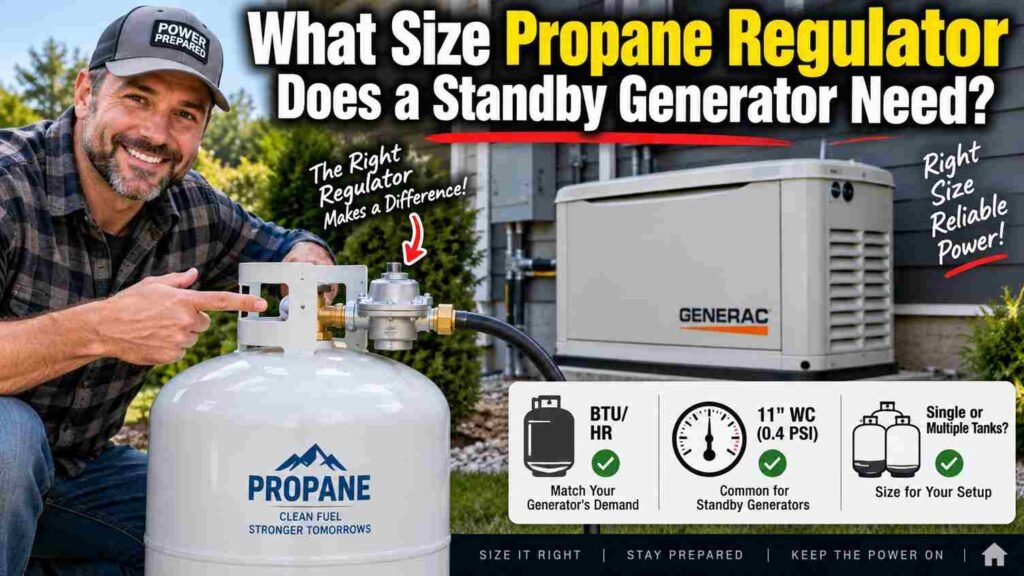 What Size Propane Regulator Does a Standby Generator Need?