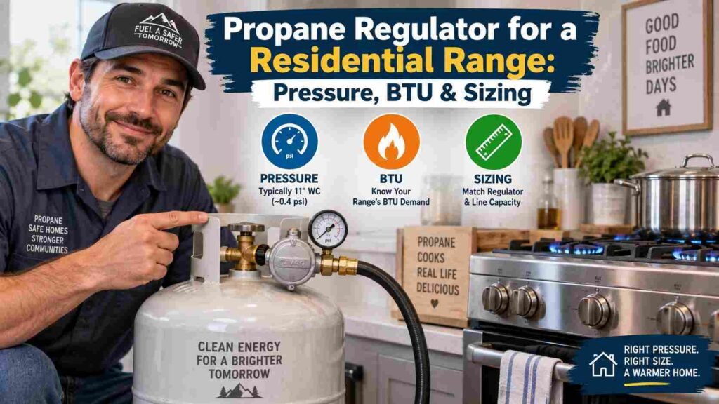 Propane Regulator for a Residential Range: Pressure, BTU & Sizing