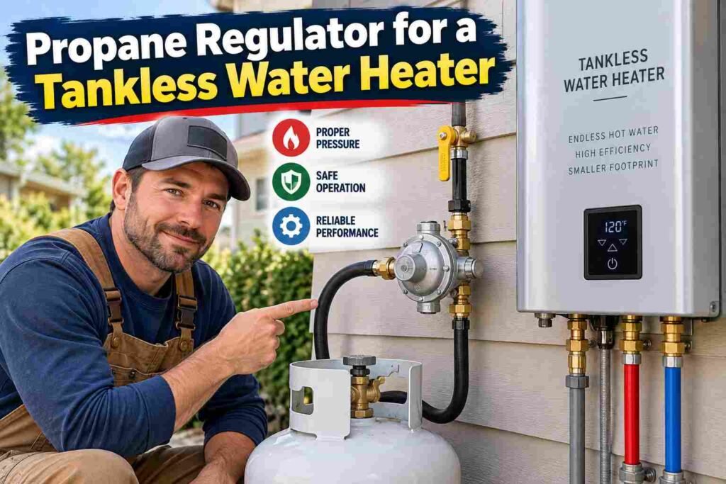 Propane Regulator for a Tankless Water Heater: Pressure, BTU & Sizing