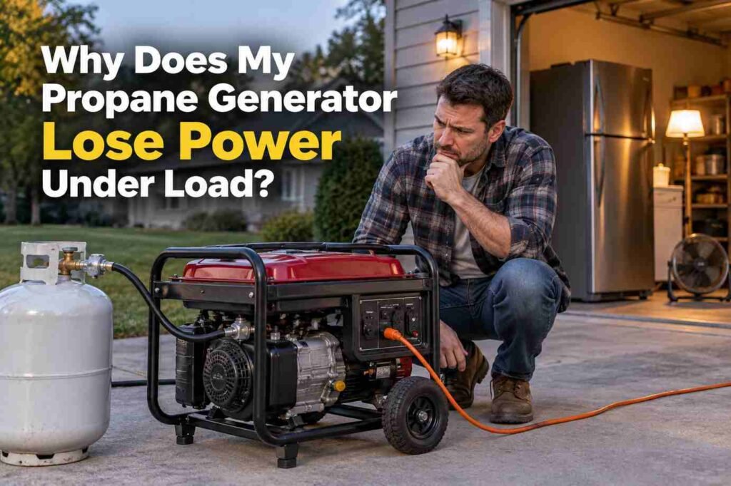 Why Does My Propane Generator Lose Power Under Load?