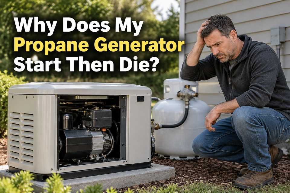 Why Does My Propane Generator Start Then Die?