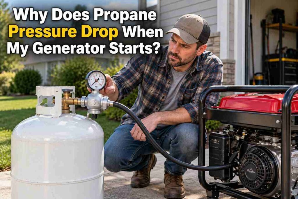 Why Does Propane Pressure Drop When My Generator Starts?