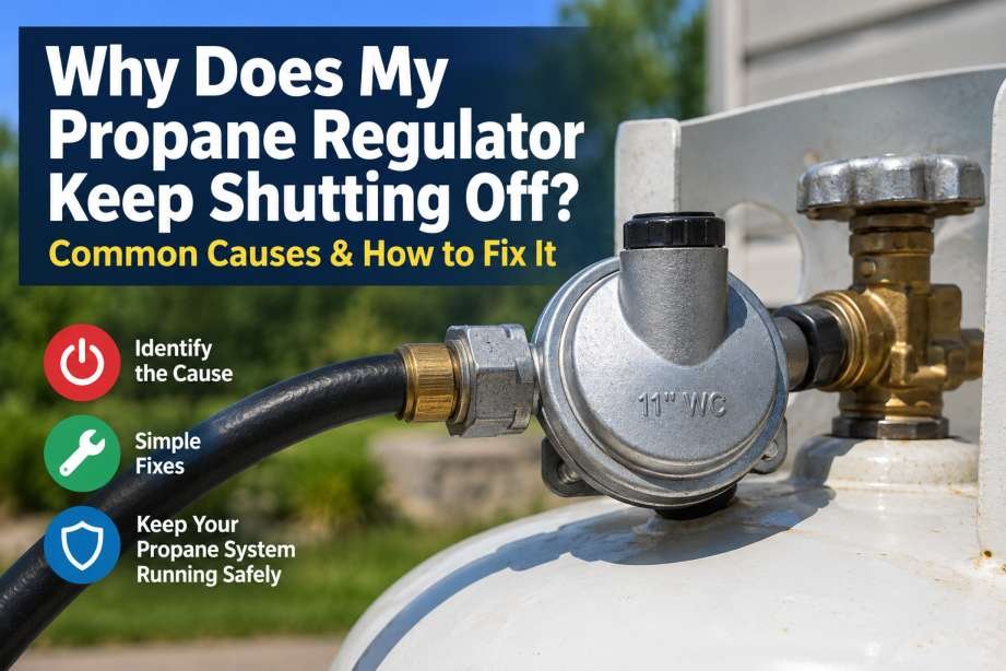 why does propane regulator keep shutting off
