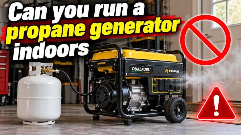 Can You Run a Propane Generator Indoors