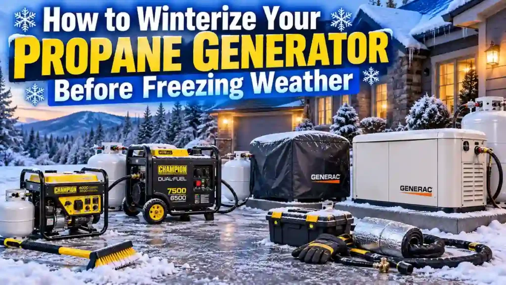 How to Winterize Your Propane Generator Before Freezing Weather