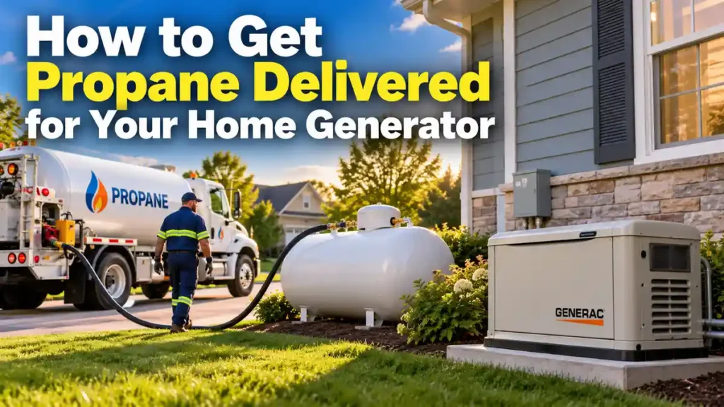 How to Get Propane Delivered for Your Home Generator