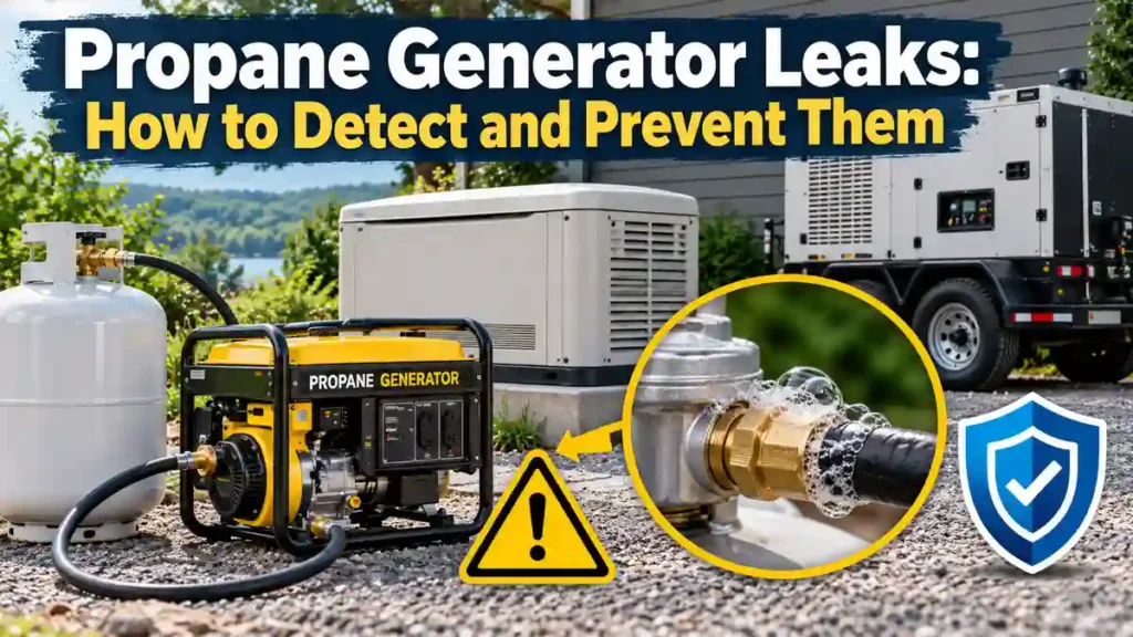 Propane Generator Leaks: How to Detect and Prevent Them