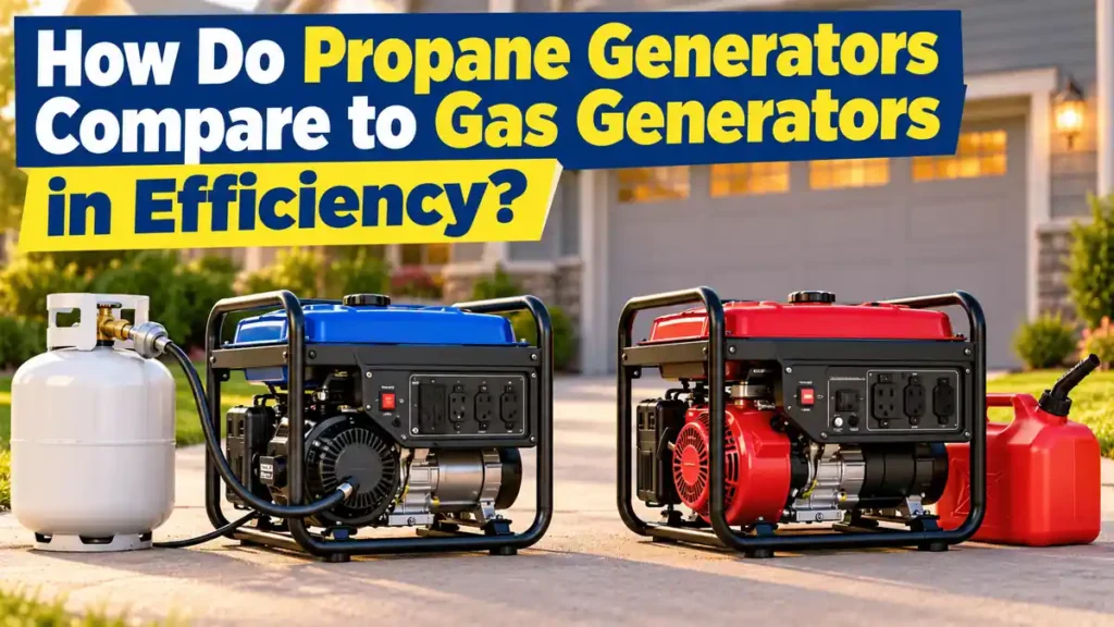 How Do Propane Generators Compare to Gas Generators in Efficiency