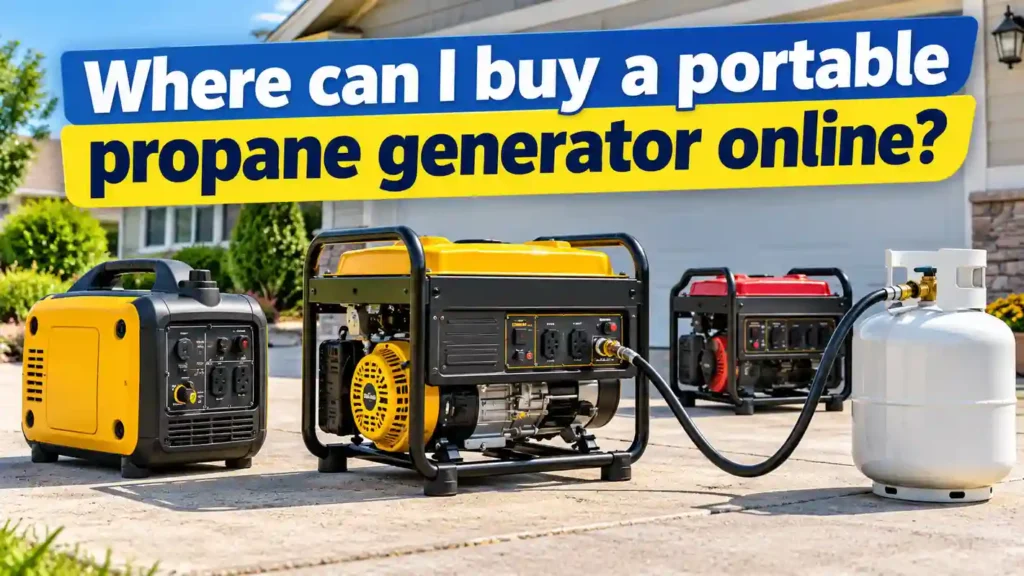 Where to Buy a Portable Propane Generator Online